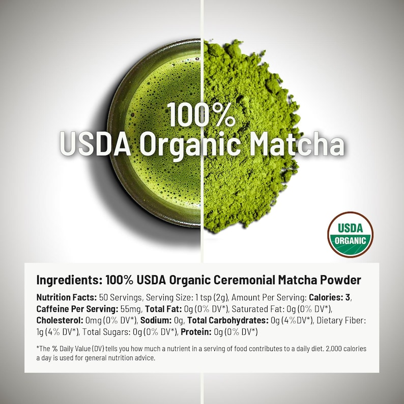 Ceremonial Matcha Green Tea Powder – USDA Organic, Rich Umami Flavor image 5