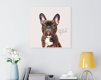 Custom Pet Portrait Canvas from Photo: Pet Painting, Pet Portrait, Custom Pet Portrait, Custom Dog Portrait, Dog Art