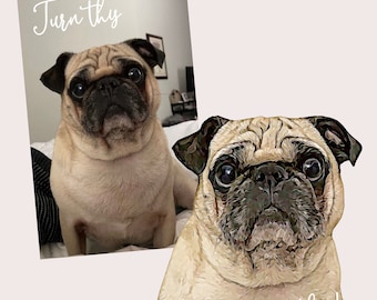 Digital Pet Portrait | Custom Portrait from Photo | Digital Portrait from Photo | Custom Pet Painting