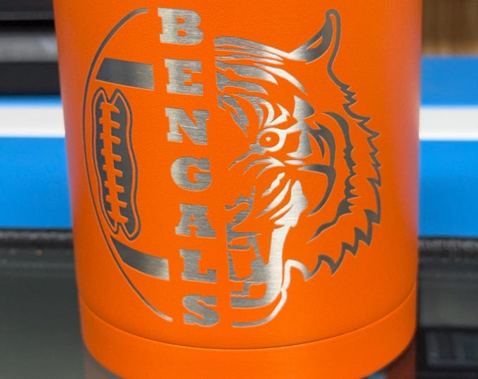 10 oz YETI Rambler Lowball – Cincinnati Football Engraved Tumbler