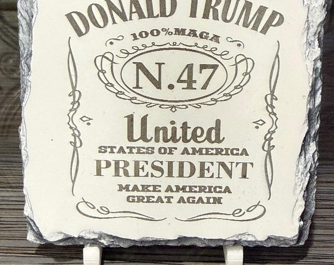 Donald Trump 47 Coaster, Trump 2024 Gift, Political Drink Coaster, Republican Gift, Conservative Decor, Patriotic Coaster