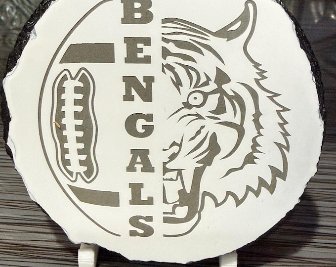 Cincinnati Bengals Coaster, Bengals Fan Gift, NFL Football Drink Coaster, Cincinnati Football Fan Decor, Game Day Coaster