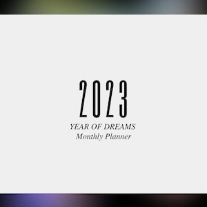 2023 Dream Chaser Digital Planner - Minimalist & Vibrant PDF Download