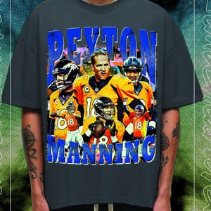Peyton Manning Broncos T Shirt Nfl - Etsy