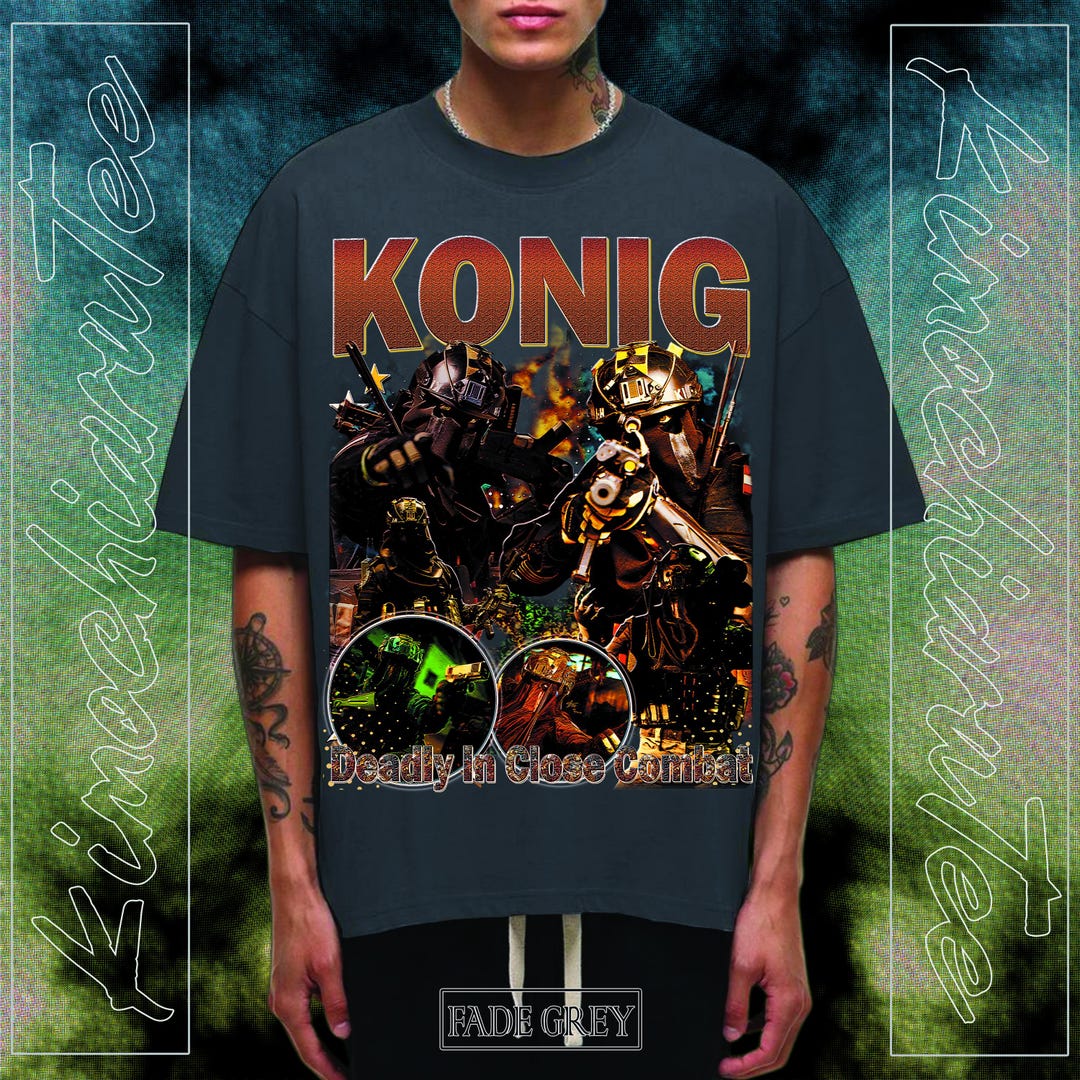 König Vintage Gamer Tee, 90s COD Warzone Distressed Shirt, Retro Y2K ...