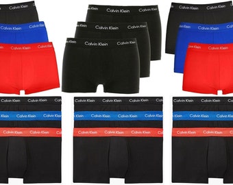 Calvin Klein 3 in pack Men's CK Trunks Boxers Shorts Men's Clothing Underwear Boxed New With Tags Size S / M / L / XL