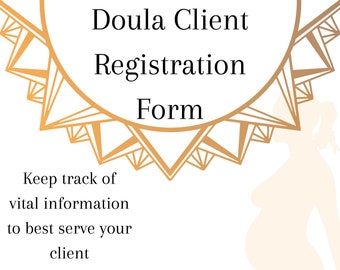 Doula Kunden-Registrierungsformular| Geburtsaufklärung| Doula
