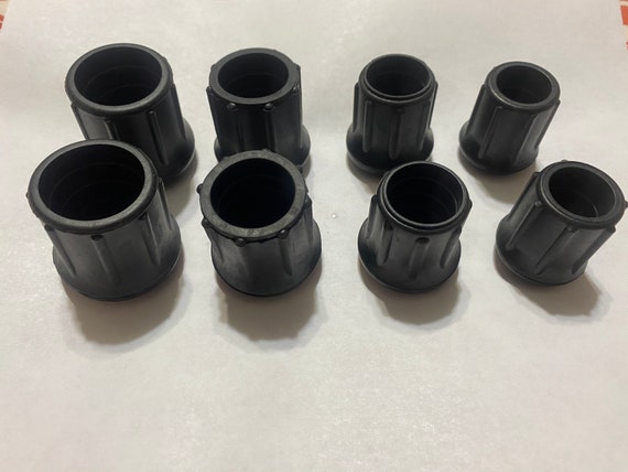 2 pc. Rubber Cane Tips, Slip Resistant Cane Tips