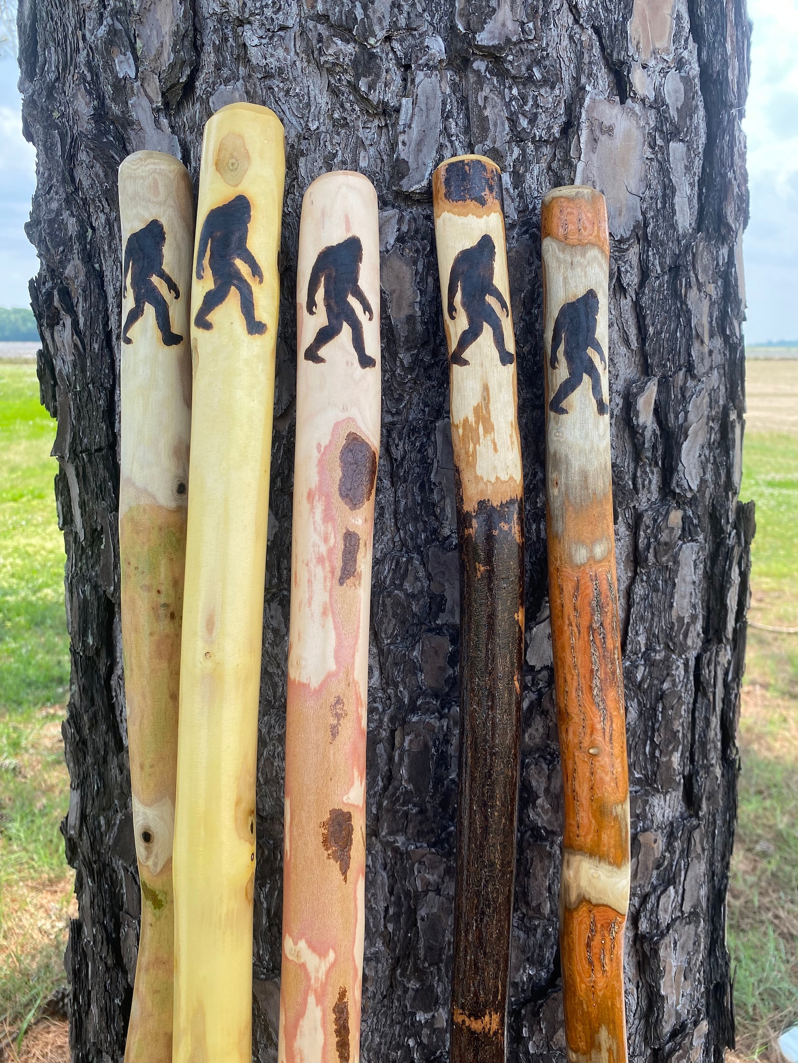 Sasquatch Hiking Stick Bigfoot Walking Stick Sasquatch Etsy