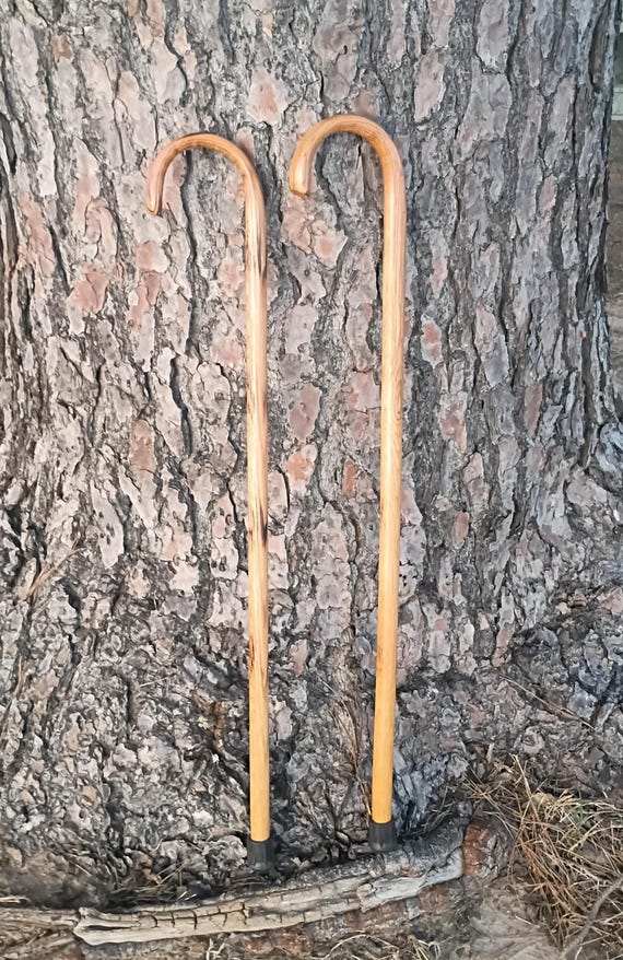 Baby Shepherd's Crook, Tiny Shepherd’s Staff, Solid Oak Steam Bent Handle Walking Cane