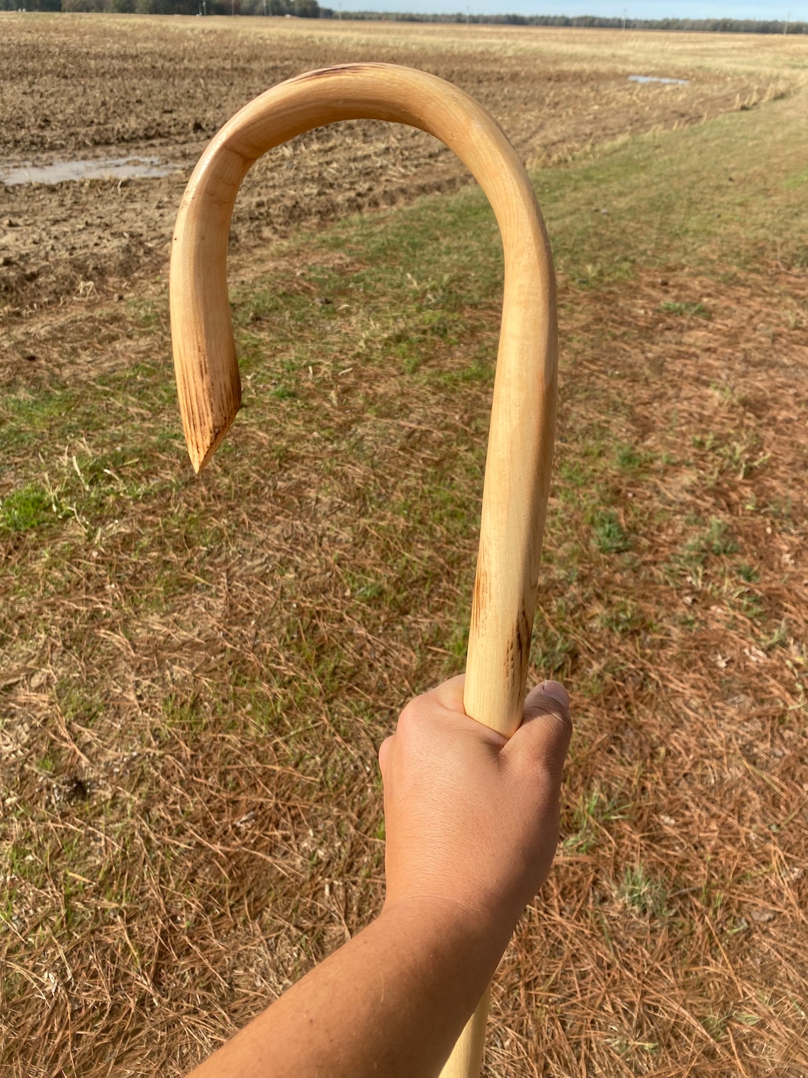 Shepherd's Crook Shepherds Staff Stockmans Cane Solid Etsy(06)