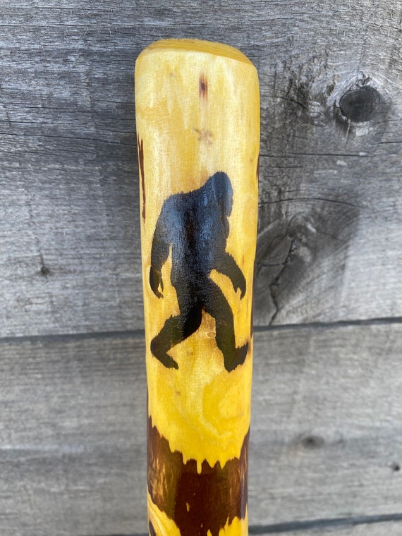 Sasquatch Hiking Stick, Bigfoot Walking Stick, Sasquatch Walking Stick.