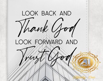 Thank God Trust God Faux Leather Journal