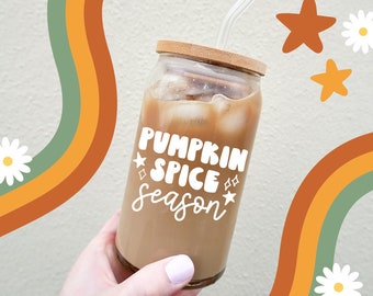 Pumpkin Spice Season || Iced Coffee Can || Iced Coffee Can with Lid || Iced Coffee || Gifts for Her