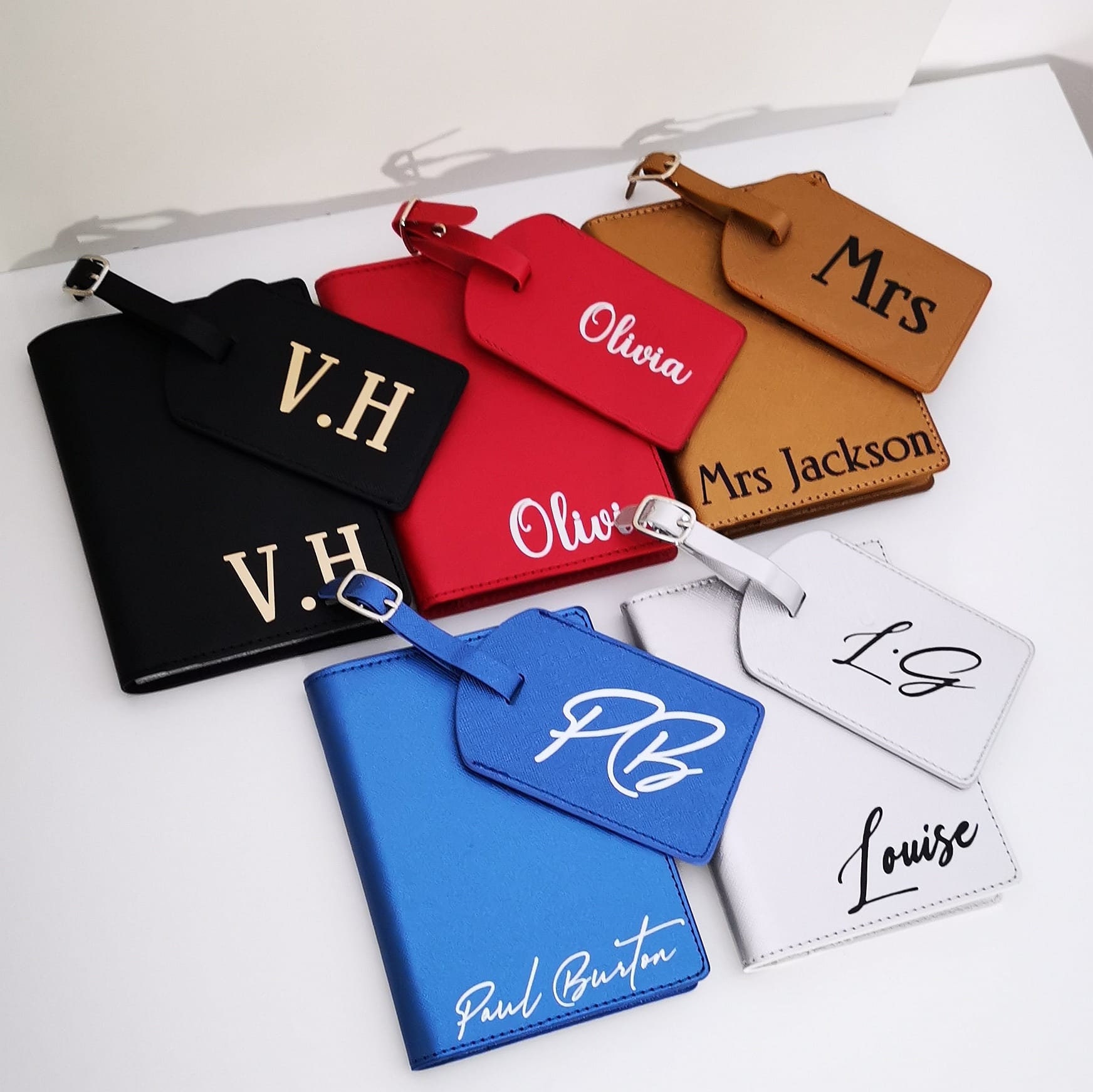 Personalised Travel Set Passport Cover and Luggage Tag Custom Etsy UK