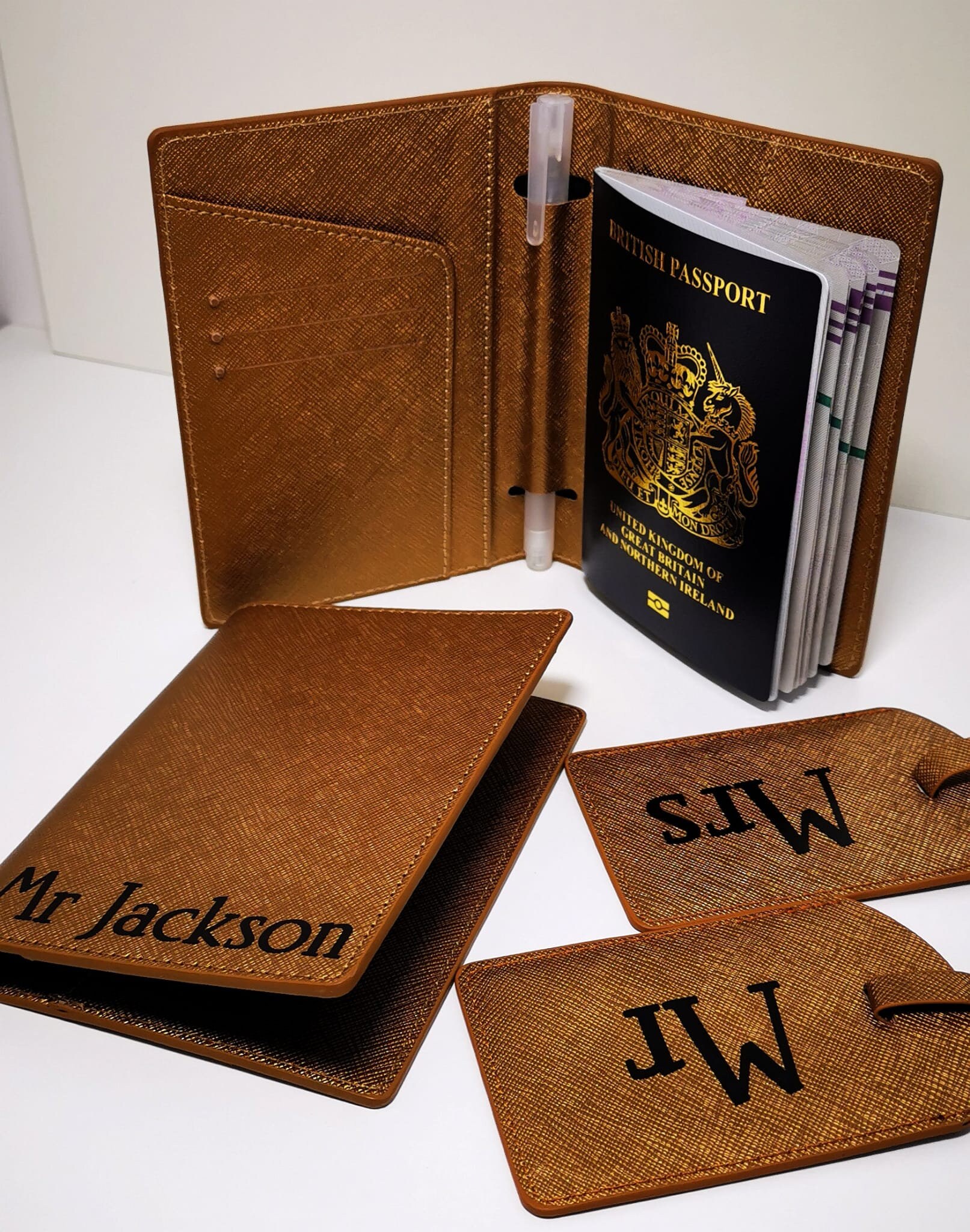 Personalised Travel Set Passport Cover and Luggage Tag Custom Etsy UK