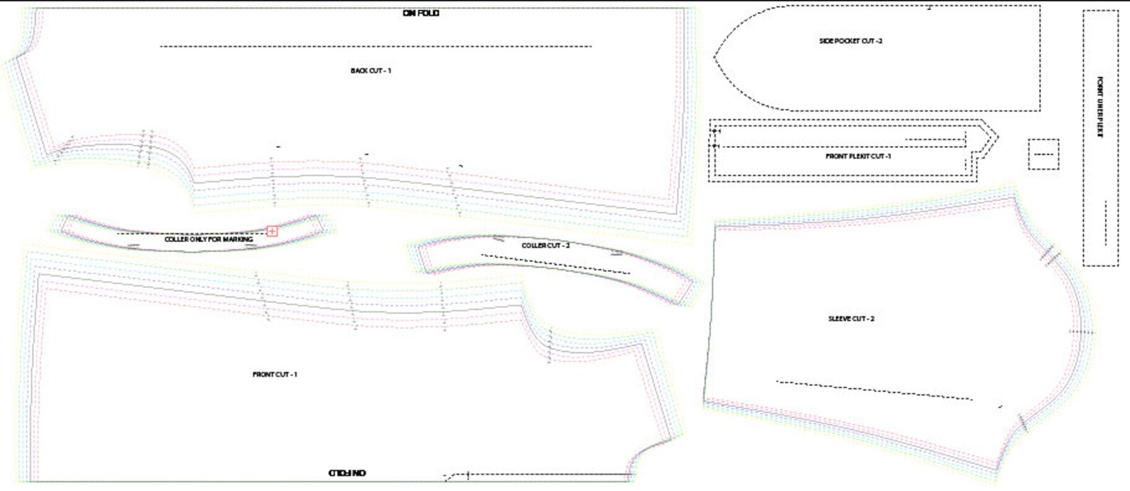 Men Mandarin Collar Kurta Sewing Pattern All Size Grading XS Etsy UK