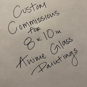 Peinture sur verre Anime personnalisée