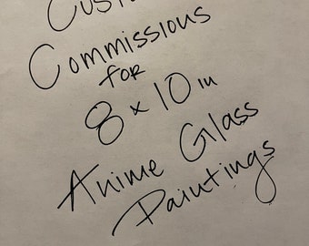 Pintura de vidrio de anime personalizada