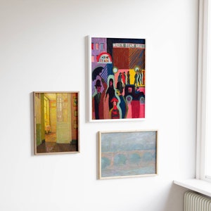 Gallery Wall Set of 3 | Vintage Wall Art | Bold Art | S19