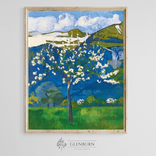 Landscape Wall Art | Blue Spring Painting | DOWNLOADABLE | Max Buri | 470