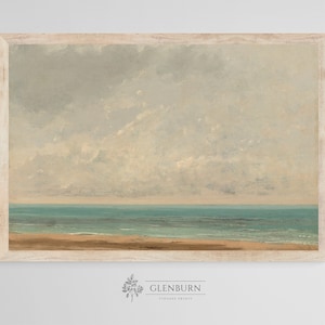 Vintage Calm Sea Landscape | DOWNLOADABLE Painting | 86