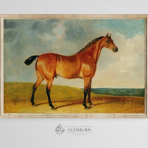 Antique Equestrian Painting | INSTANT DOWNLOAD Horse Print | 126