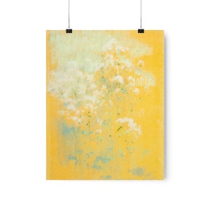 Vintage Yellow Abstract Painting Bold Wall Art John Henry Twachtman 358 image 7