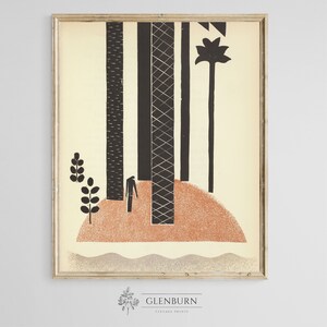 Mid Century Wall Art | Vintage Abstract Painting | DOWNLOADABLE | 461