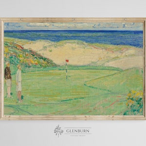 Vintage Golf Course Landscape Painting | DIGITAL PRINT | 177