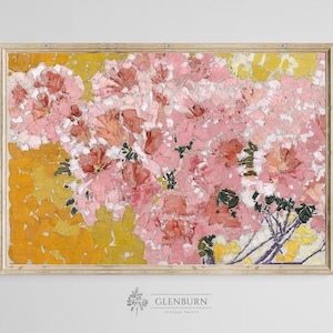 Floral Wall Art | Pink Flower Painting | Mailed Print | Augusto Giacometti | 335
