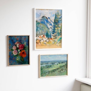 Gallery Wall Set of 3 | Vintage Prints | Digital Download | S20