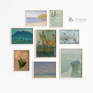 Vintage Gallery Wall Art Set | DIGITAL DOWNLOAD | Eclectic Set of 8 Prints | S32