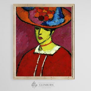 Vintage Bold Abstract Portrait Painting | DOWNLOADABLE Wall Decor | 219