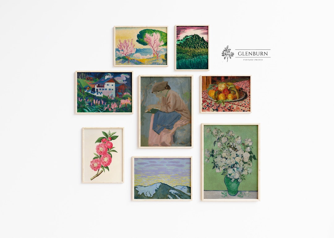 Vintage Gallery Wall Set | Eclectic DIGITAL PRINTS | Eclectic Art | S25 ...