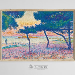 PRINTABLE Landscape Wall Art | Vintage Coastal Painting | 10