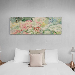 Canvas Flower Painting | Panoramic Wall Art | Theodore Earl Butler | P72