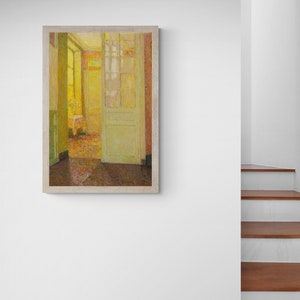 Abstract Yellow Painting | MAILED PRINT | Interior Painting | Henri Le Sidaner | 238