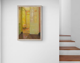 Abstract Yellow Painting | MAILED PRINT | Interior Painting | Henri Le Sidaner | 238