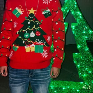 Ugly Christmas Sweater for Women-Men Unique and Festive.