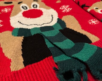 Festive Reindeer SWETAER KNITTED