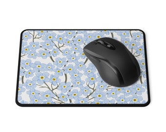 Blue Flower Mouse Pad