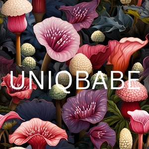 Corpse flower Seamless pattern
