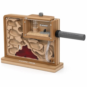 May include: A tan ant farm with a clear viewing chamber labeled "Expanse." The farm has a red section and a tube with the text "ANTS! Do not Disturb!" The base has the text "Antopia Nests."