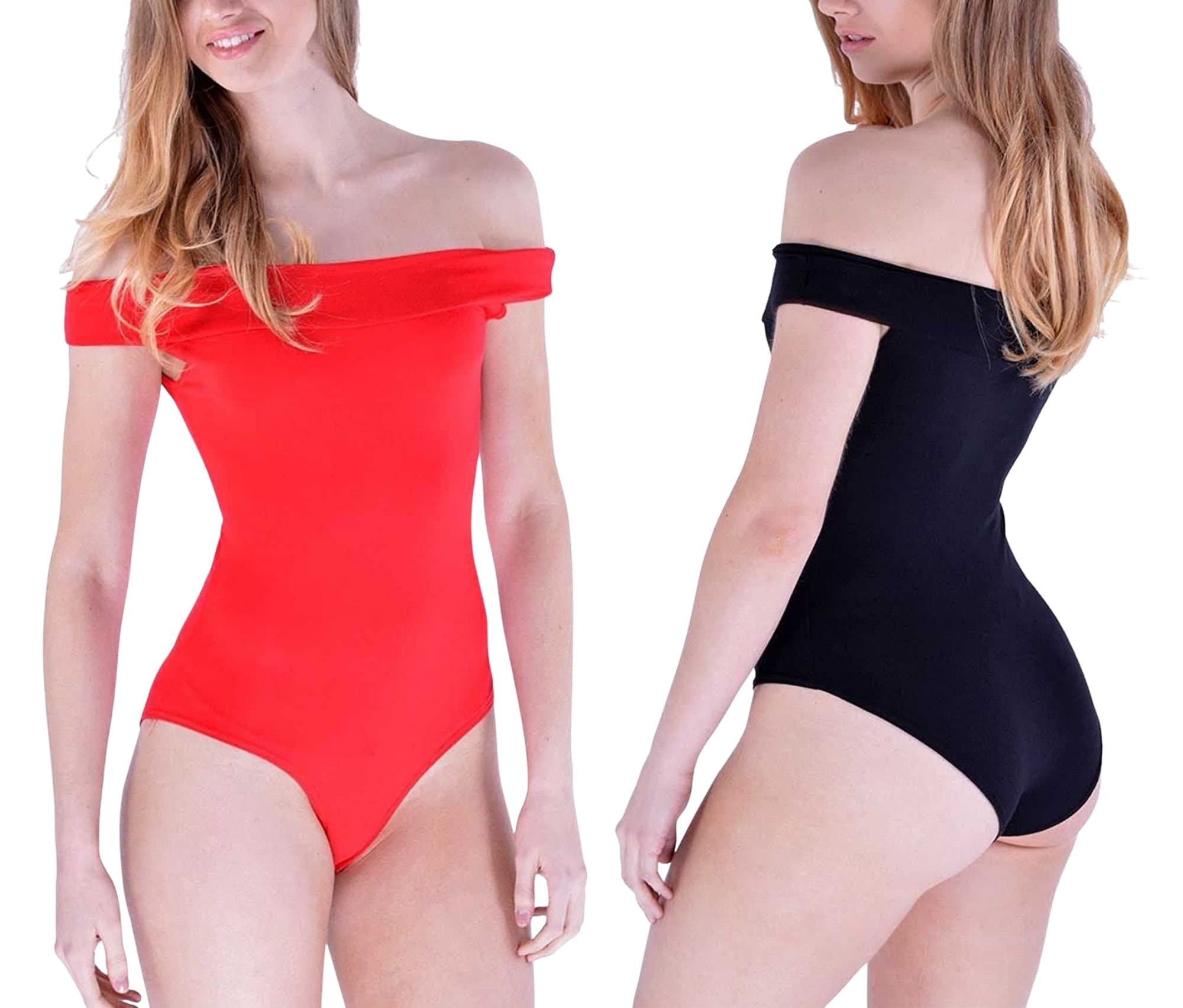 Rosarymoon 新品Off-shoulder Sheer Leotard FREE SIZE トップス