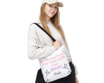 Schrift-Einkaufstasche, Motivations-Einkaufstasche, Glaube basierte Tasche, Inspirational Tasche, positives Zitat Tasche, ermutigende Einkaufstasche, Kirchen-Einkaufstasche