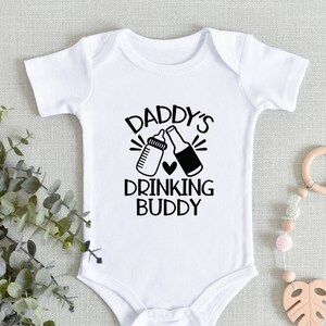 Daddy&#39;s Drinking Buddy Onesie, Baby Onesie, Baby Clothes, Gift