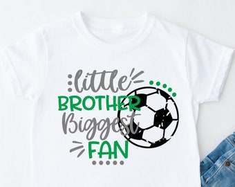 Little Brother Biggest Fan Soccer Shirt, Soccer Fan Shirt, Sibling Soccer Shirt, Little Brother Soccer Fan Shirt, Kids Shirt, Toddler Shirt