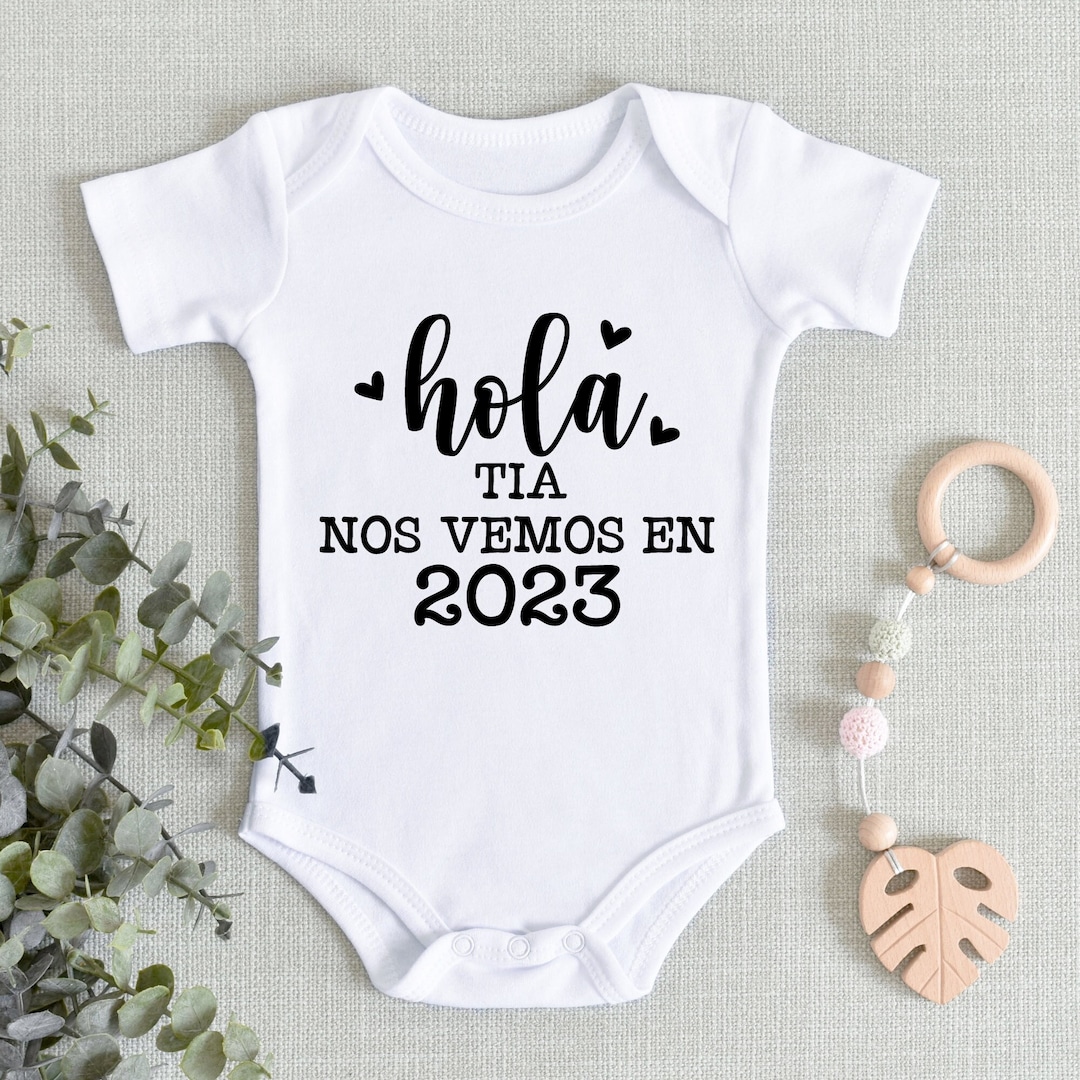 Hola Tia Nos Vemos En 2023 , Anuncio De Bebe, Spanish Baby Announcement