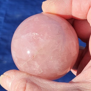 Natural Rose Quartz Sphere, ~2&quot;